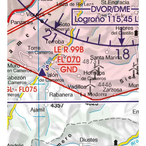 Spain North East VFR Chart 2024 Pilot Shop